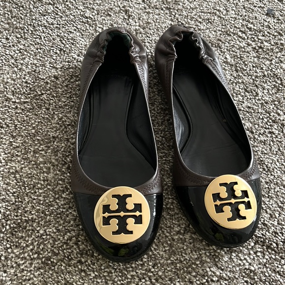 Tory Burch Shoes - Tory Burch black brown flats